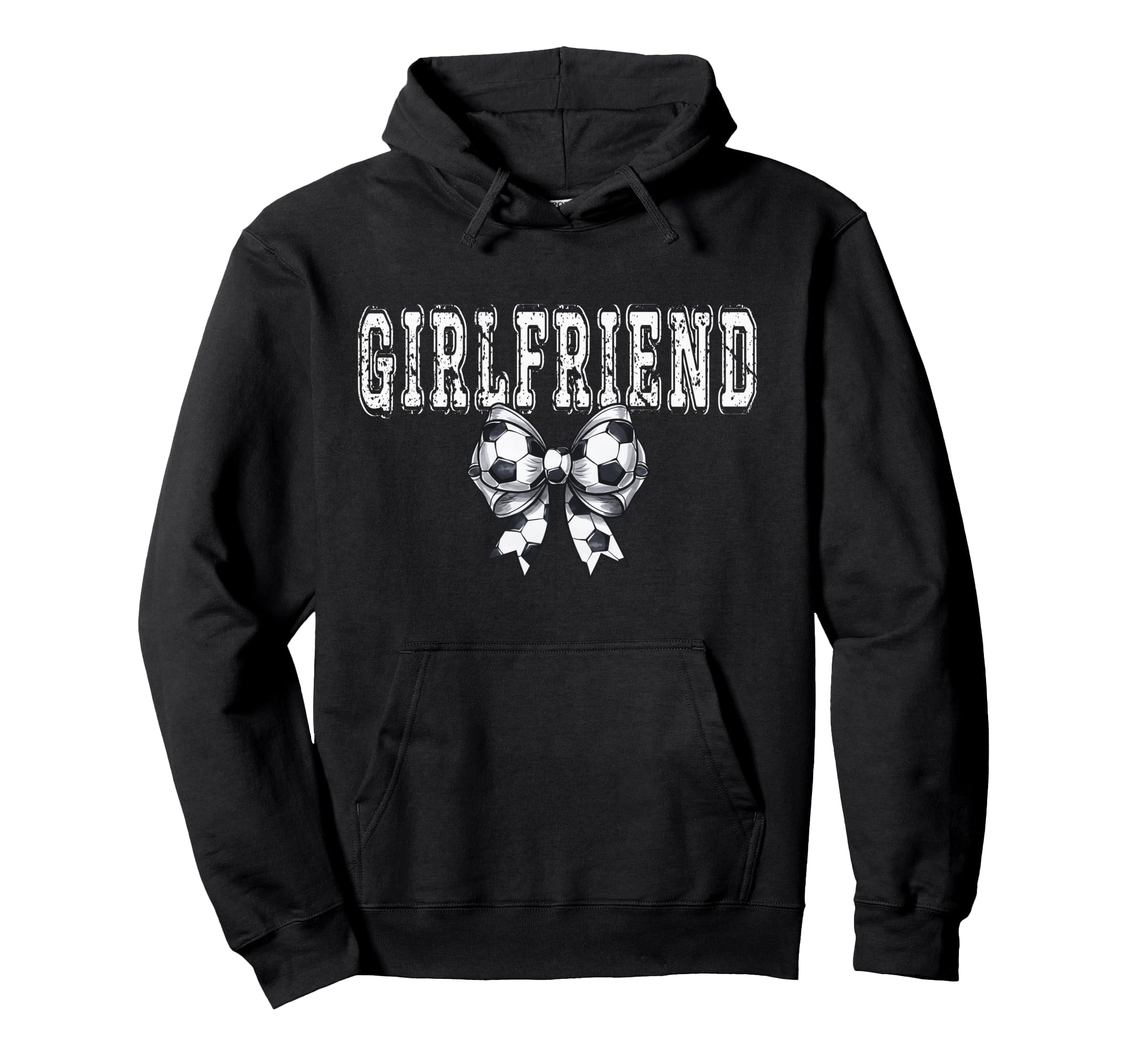 Coquette Soccer Girlfriend Spirit Hoodie - Fun Novelty Design for Adults