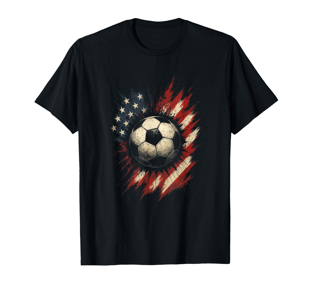 Soccer Flag American Sport T-Shirt - Streetwear Style Unisex