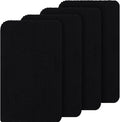 OLANLY Dog Door Mat Set 4-Piece 30x20, Absorbs Moisture and Dirt, Absorbent Non-Slip Washable Doormat, Quick Dry Chenille Mud Mat for Dogs, Entry Indoor Entryway Carpet for Inside Floor, Black