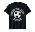 Mendocino County Soccer Distressed T-Shirt - Aesthetic Graphic for Adults