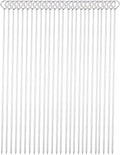 12 Inch Long Metal BBQ Kabob, Stainless Steel Skewers Shish Kebab Skewers 30 Pack (12Inch BBQ Skewers-30p)