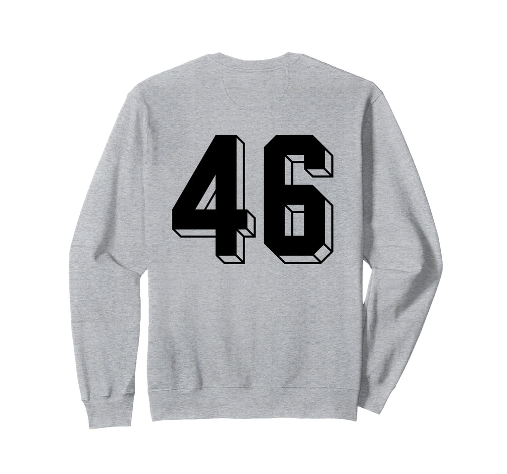 Number 46 Backside 80S 90S Team Sweatshirt - Casual Everyday Wear Unisex