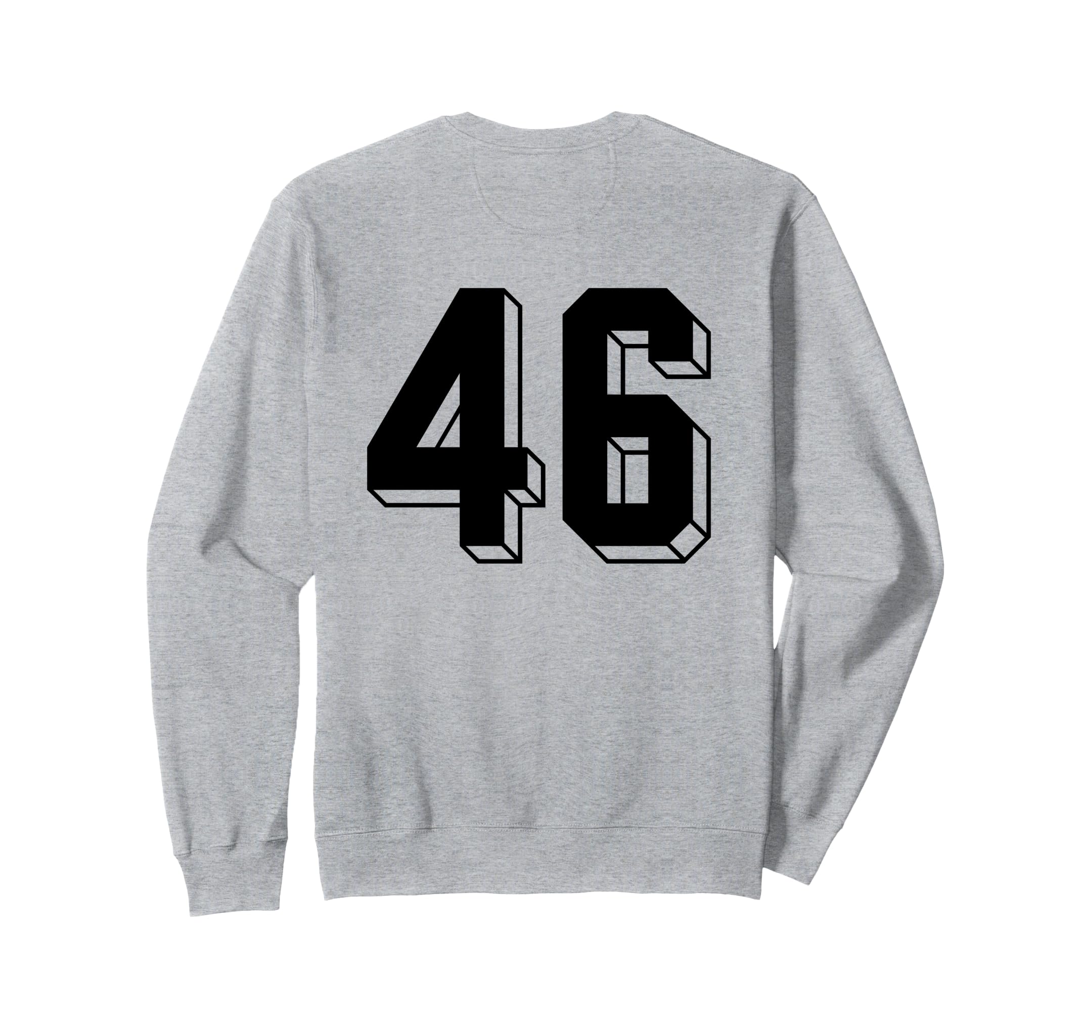 Number 46 Backside 80S 90S Team Sweatshirt - Casual Everyday Wear Unisex