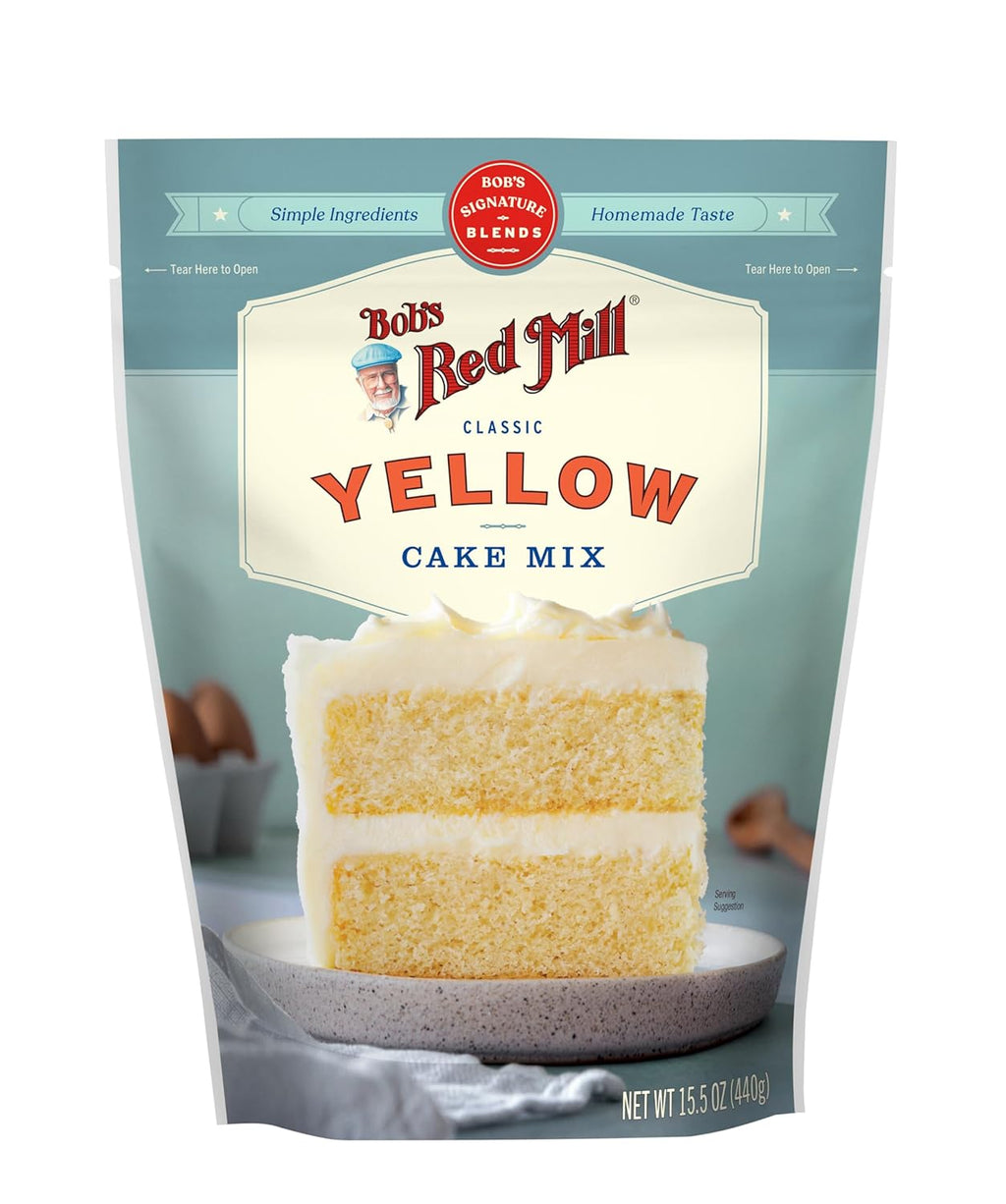 Bob's Red Mill Gluten-Free Yellow Cake Mix, 15.5 oz, Case of 4