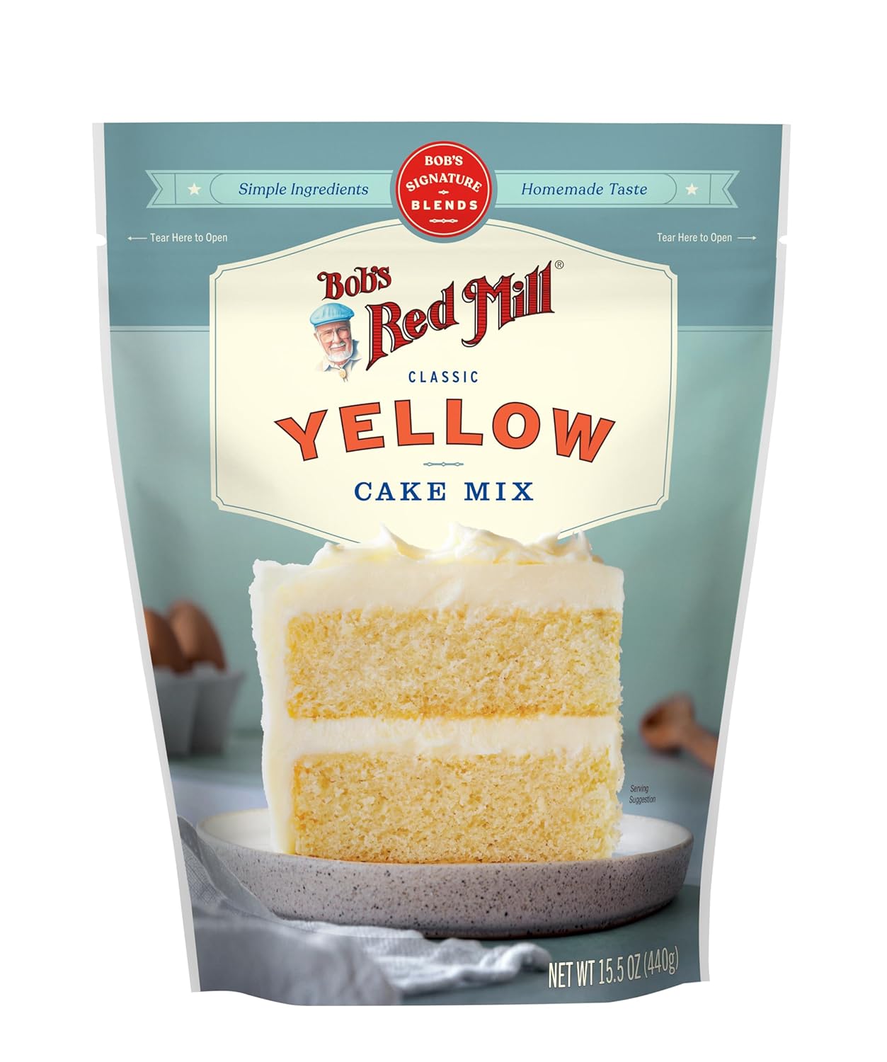 Bob's Red Mill Gluten-Free Yellow Cake Mix, 15.5 oz, Case of 4