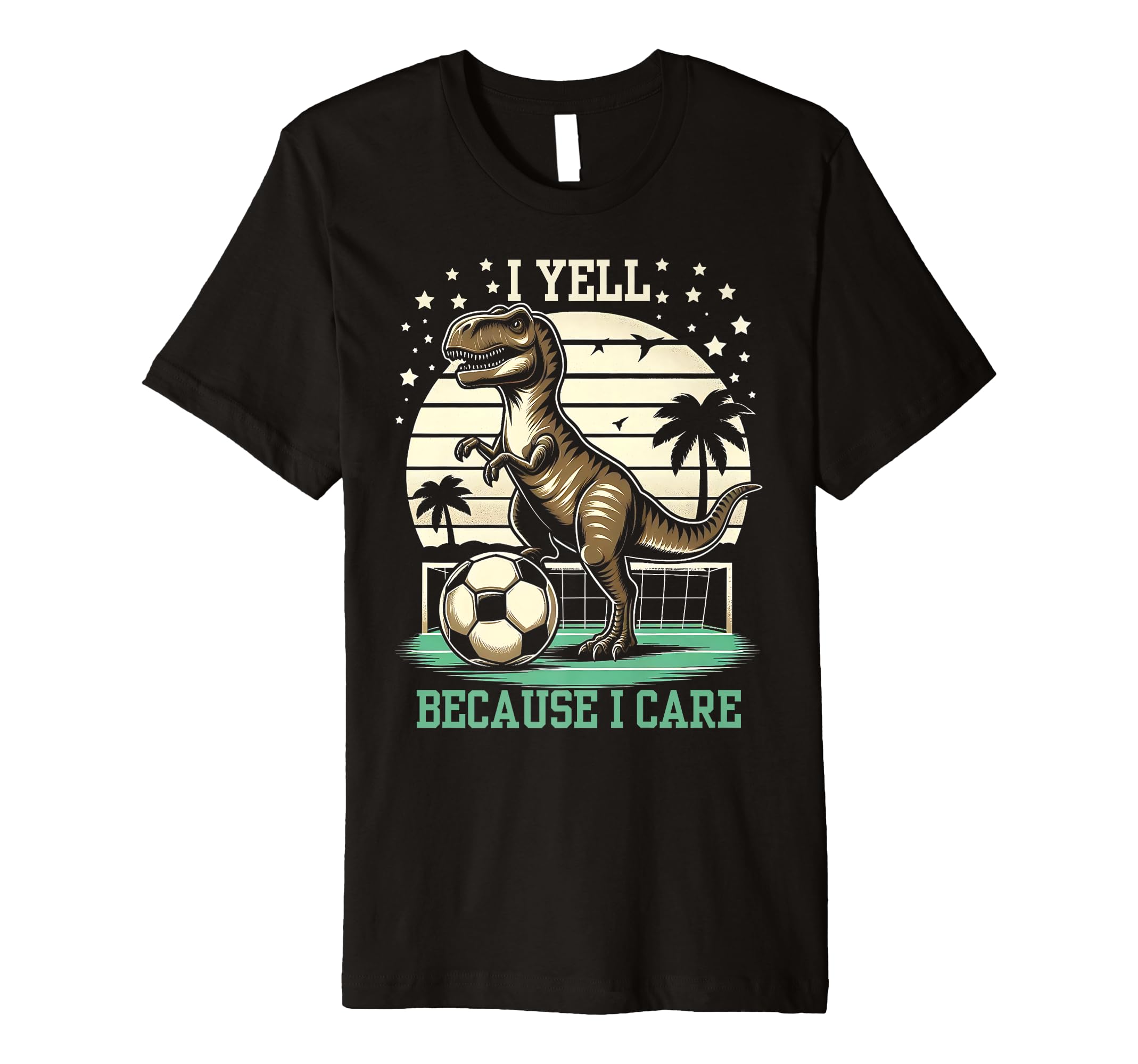 I Yell Because I Care Funny T-Shirt - Casual Everyday Wear for Adults