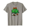 Soccer St Patricks Day Coquette T-Shirt - Fun Novelty Design for Adults