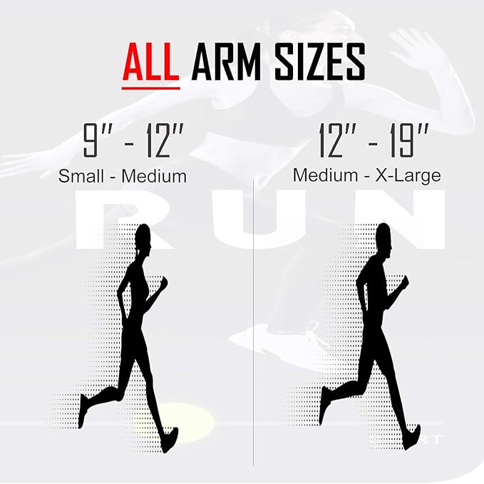 RevereSport Waterproof Running Armband for Phone with Case On (Otterbox, Lifeproof). Sports Phone Holder for iPhone 17/16/15/14/13/12/Max/Plus/Pro/AIR & Samsung S25/S24/S23/S22/S21/S20/Ultra (Large)