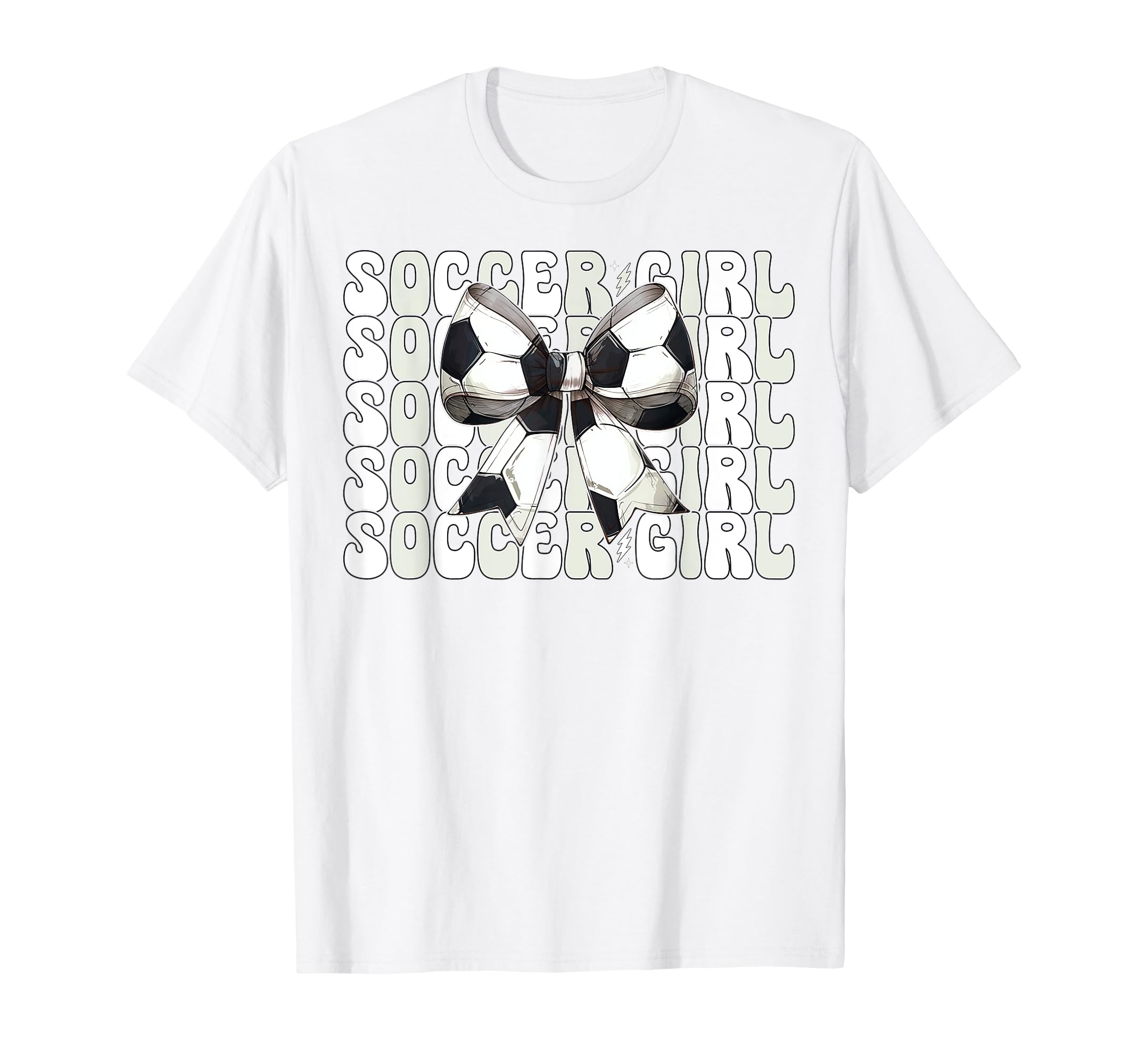 Womens Coquette Bow Ribbon Soccer Player Hoodie - Trendy Graphic Unisex