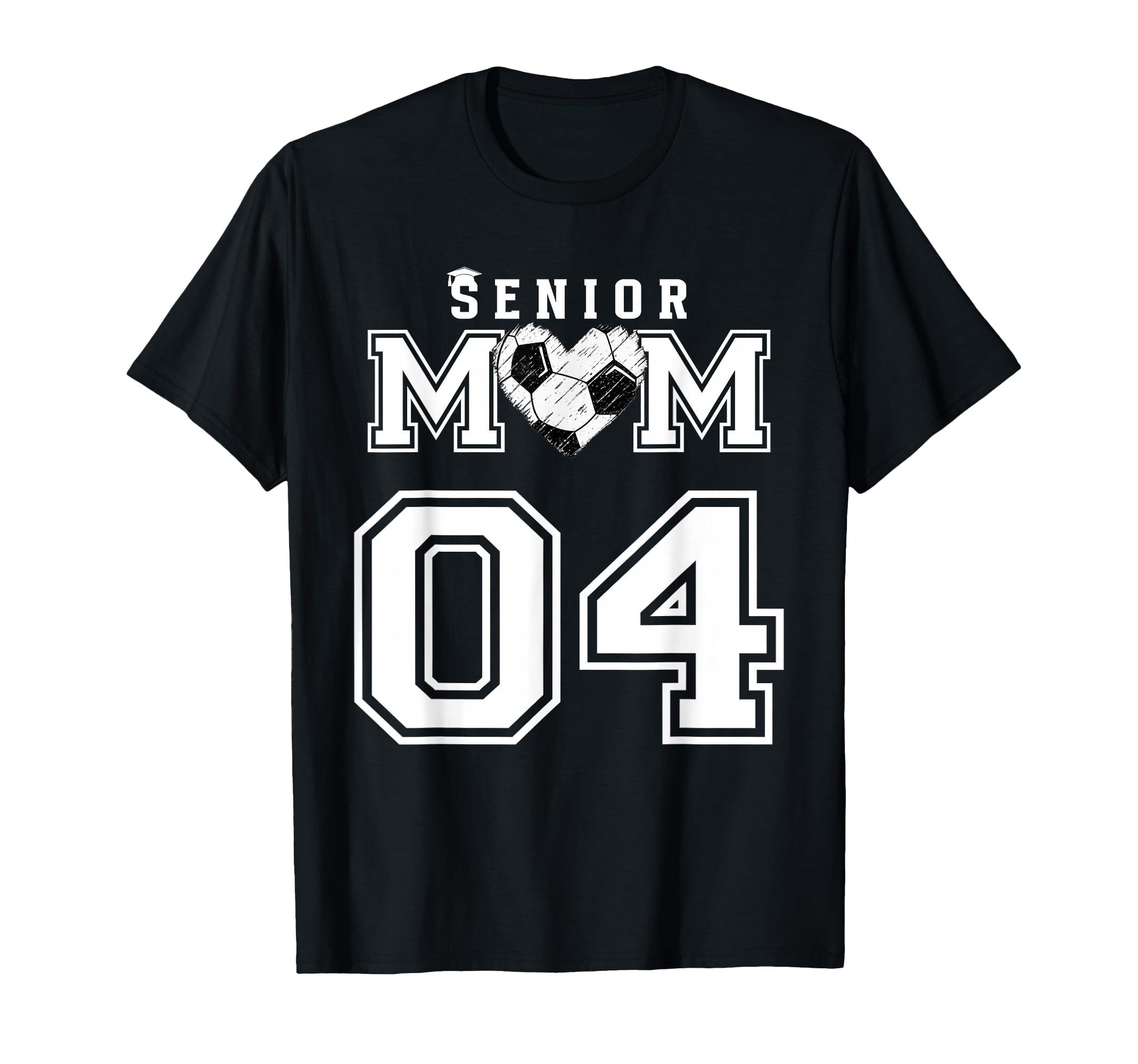 Proud Senior Soccer Mom Custom Jersey T-Shirt - Graphic Print Unisex