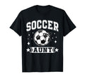 Coquette Bow Soccer Aunt Soccer Team T-Shirt - Custom Art Print for Adults