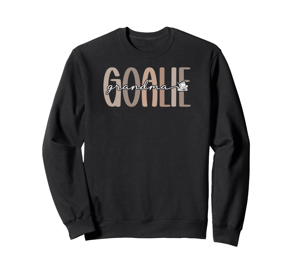 Ice Hockey Goalie Grandma Hockey Keeper Sweatshirt - Graphic Print Unisex