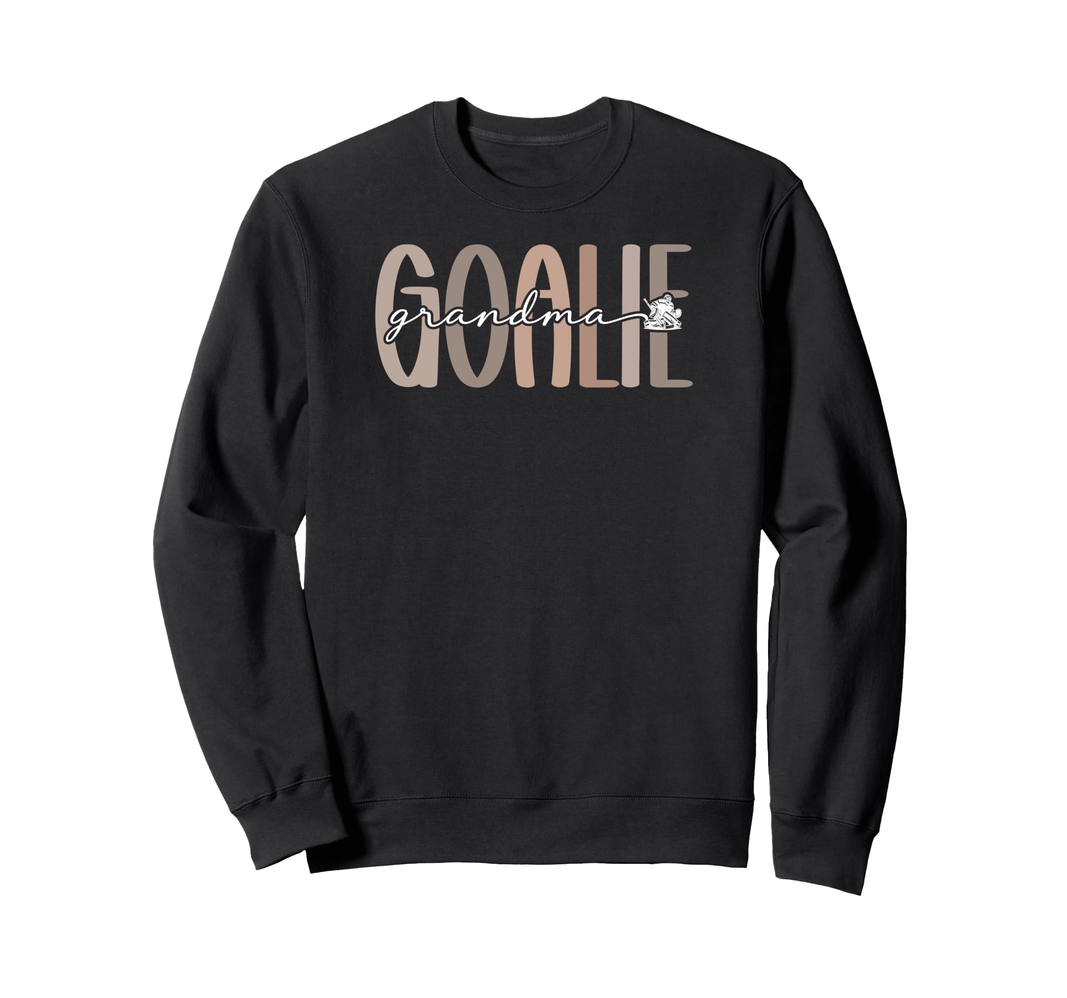 Ice Hockey Goalie Grandma Hockey Keeper Sweatshirt - Graphic Print Unisex