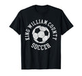 King William County Soccer Distressed 90S T-Shirt - Custom Art Print Unisex