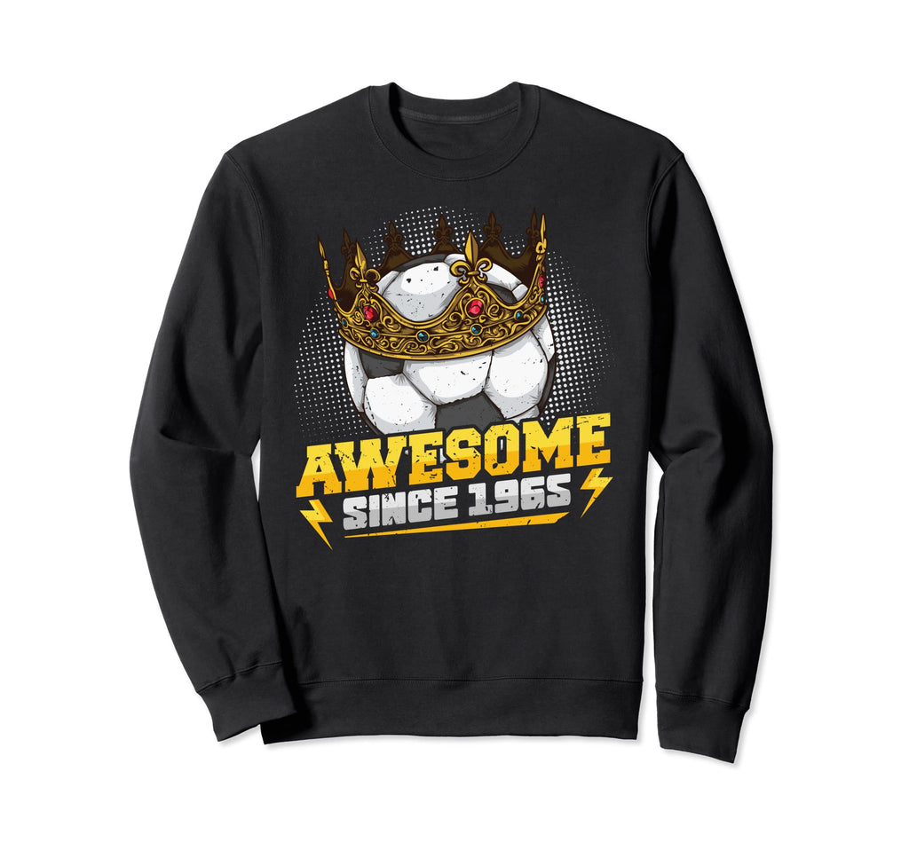 Soccer King 57Th Birthday Crown Sweatshirt - Aesthetic Graphic Men Women