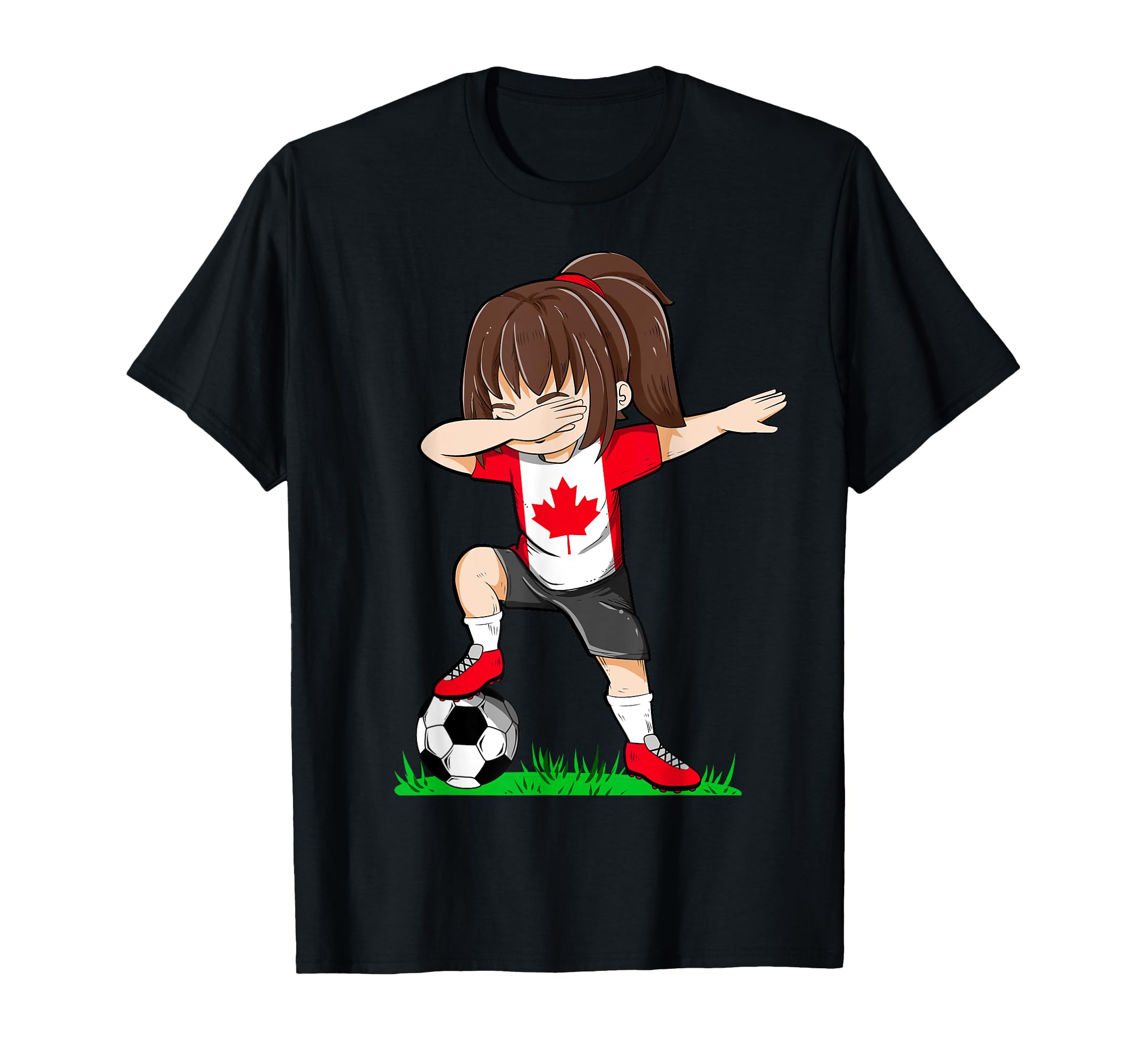 Soccer Canada Jersey Canadian Flag T-Shirt - Aesthetic Graphic for Adults