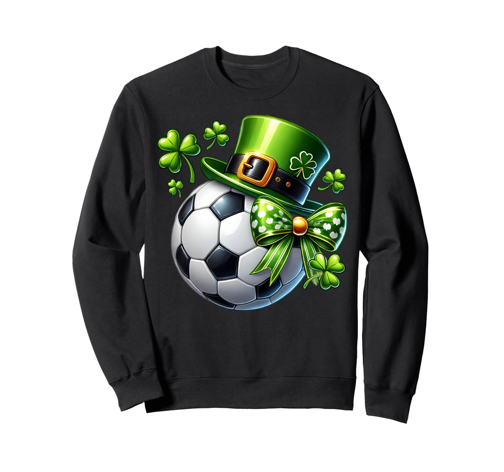 Soccer St Patricks Day Sweatshirt - Fun Novelty Design Men Women