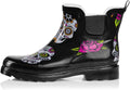 NORTY - Womens Ankle Rain Boots - Ladies Waterproof Winter Spring Garden Boot runs ½ size large