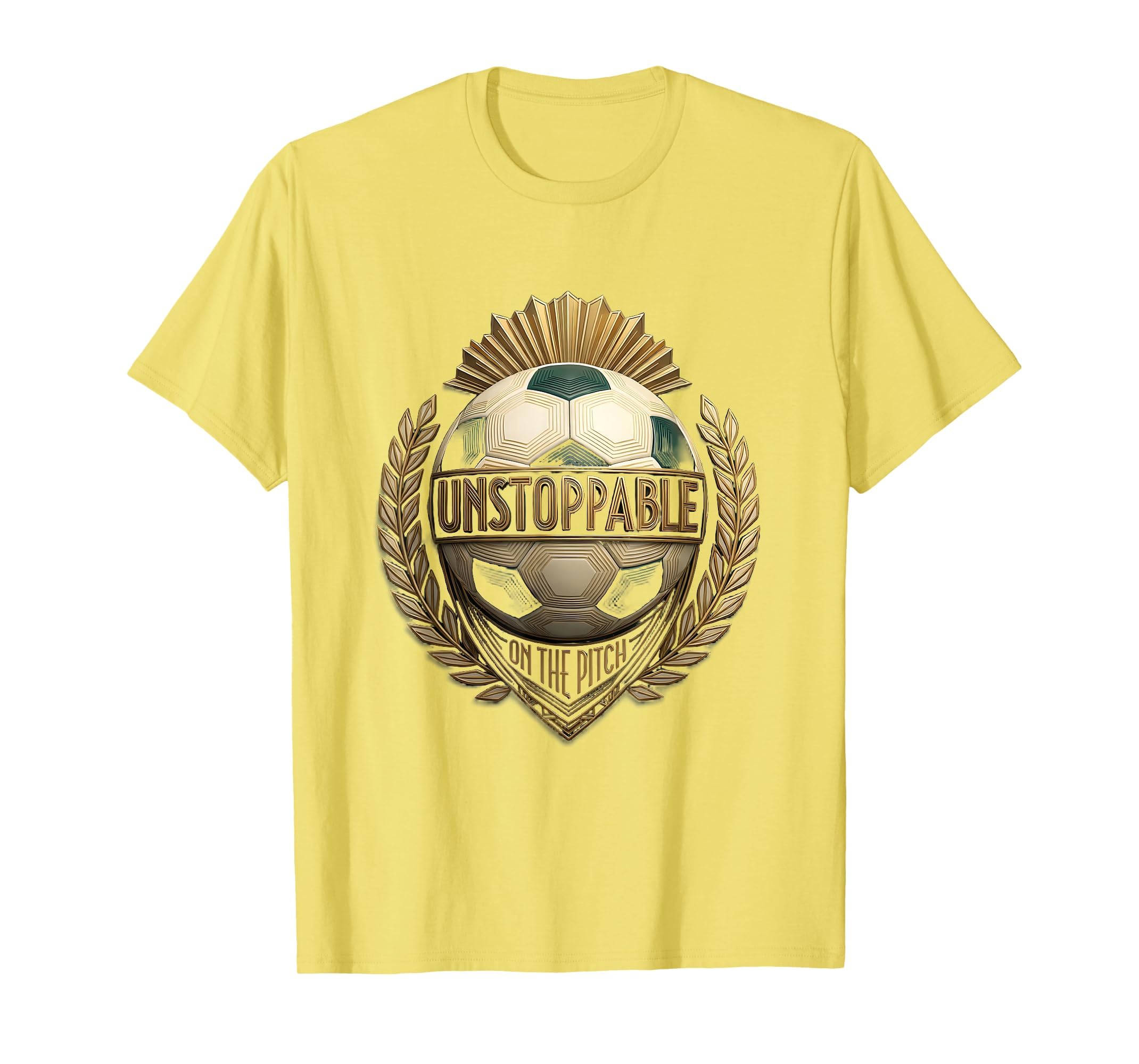 Unstoppable Pitch Womens Soccer T-Shirt - Minimalist Print Men Women