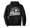 Busy Raising Ballers Soccer Players Funny Hoodie - Minimalist Print Unisex