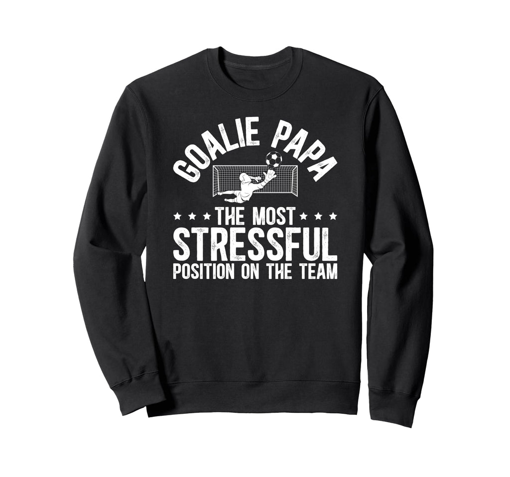 Soccer Goalie Papa Definition Sweatshirt - Casual Everyday Wear for Adults