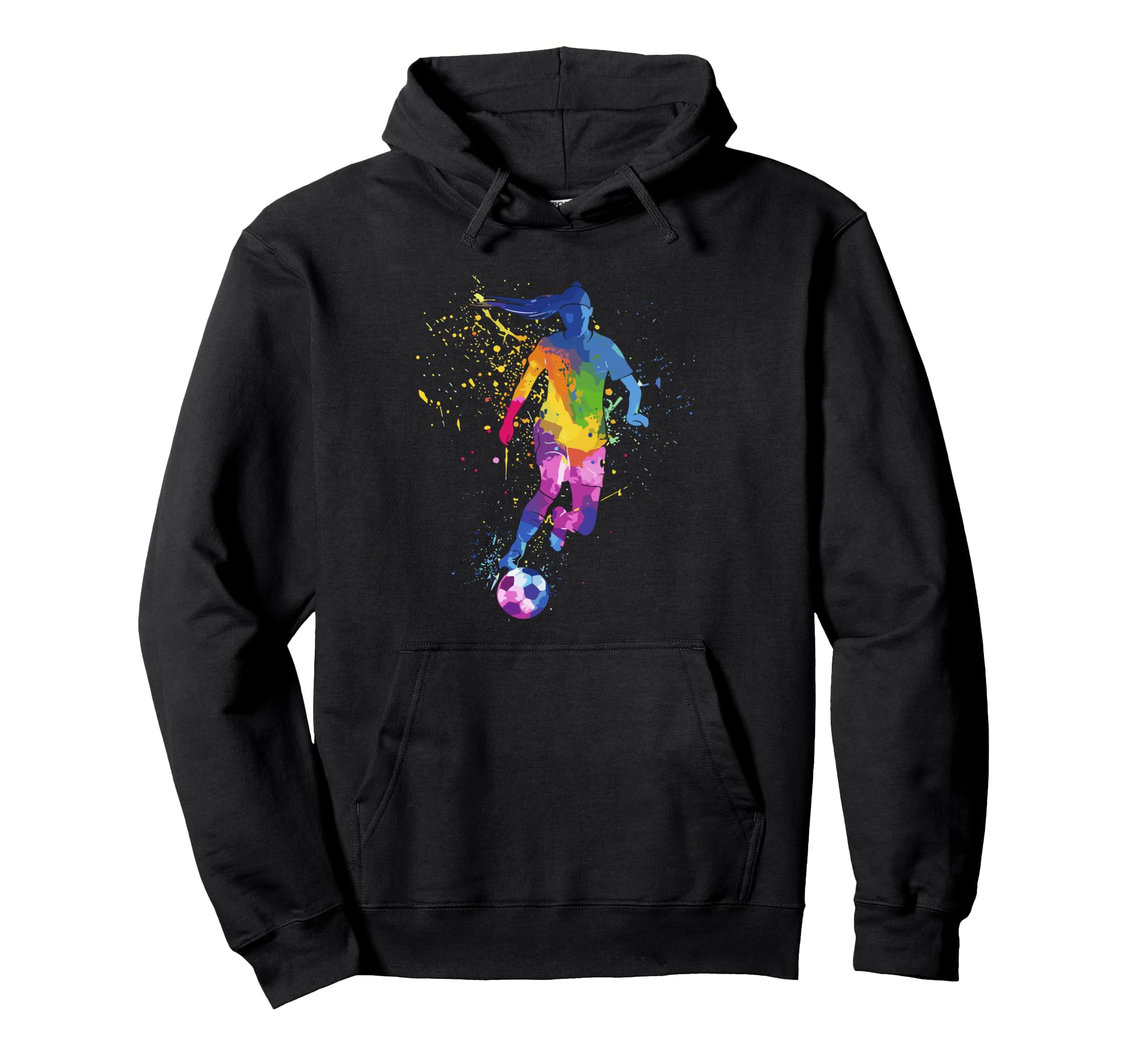 Colorful Funny Soccer Player Fan Dad Hoodie - Streetwear Style Men Women