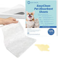 L&W BROS. Easy Clean Pet Quick Absorbent Sheets – Innovative Solution for Mess-Free Cleanup Not Traditional Pee Pads, 12"x10" for Urine and Pet Stain & Odor Remover (120 PCS)