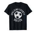 Spalding County Soccer Distressed 90S T-Shirt - Novelty Apparel Unisex