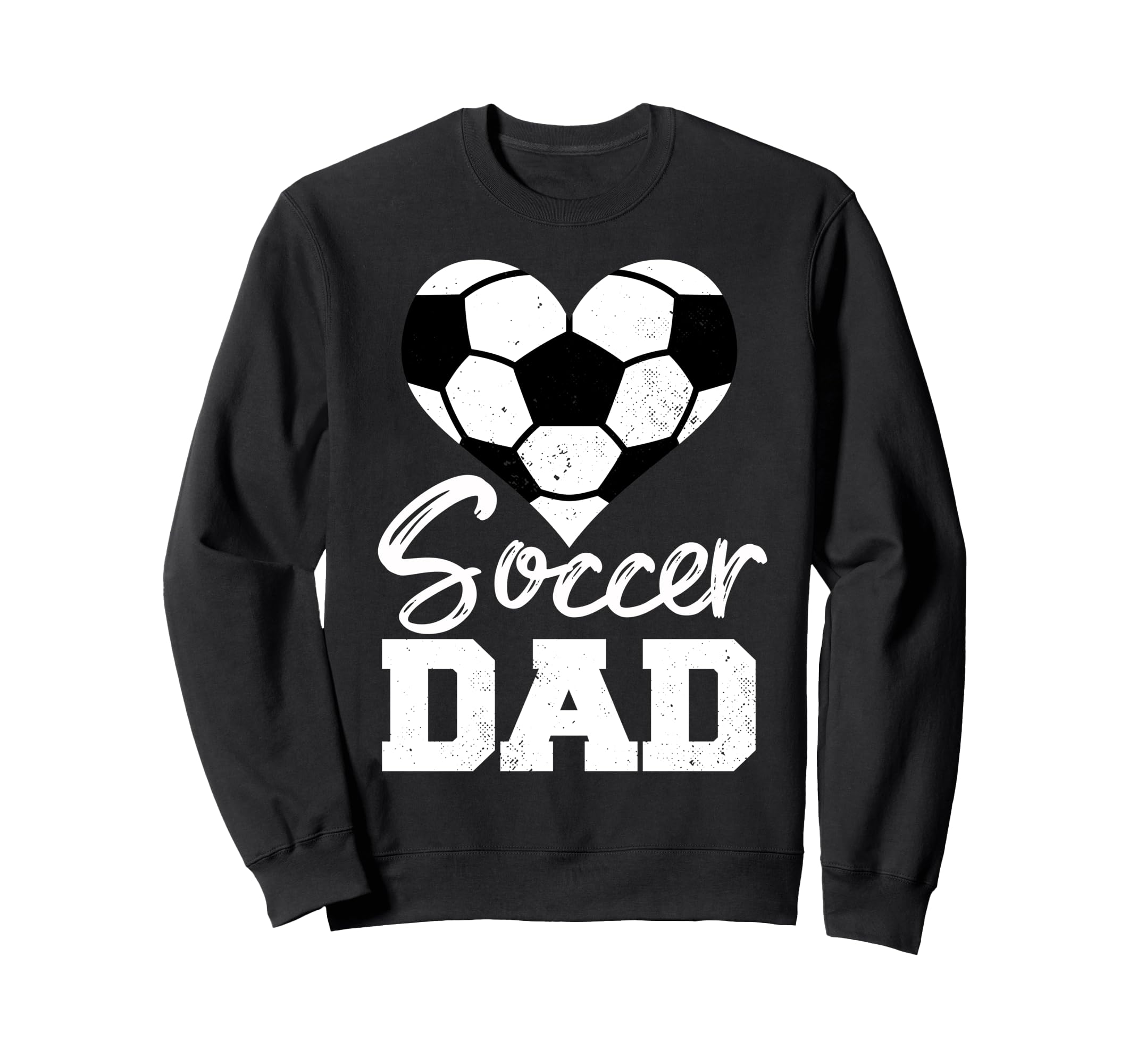 Soccer Dad Heart Funny Sweatshirt - Fun Novelty Design for Adults