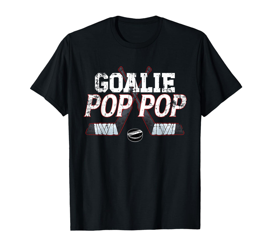 Ice Hockey Goalie Pop Pop Ice Hockey T-Shirt - Custom Art Print Unisex