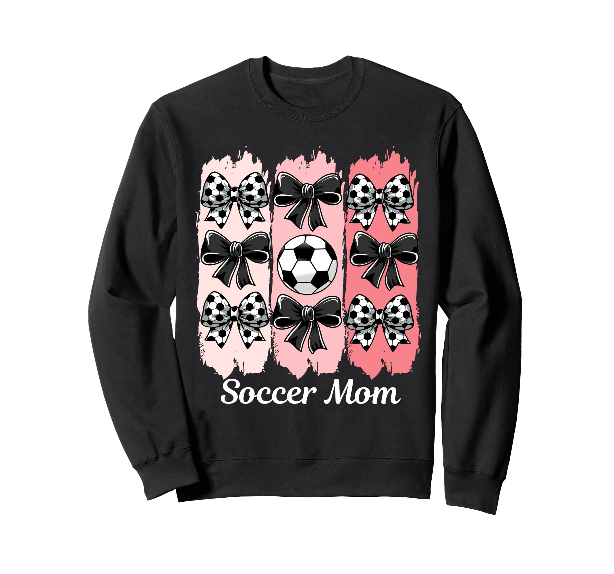 Soccer Mom Coquette Bow Soccer Mom Sweatshirt - Trendy Graphic Unisex