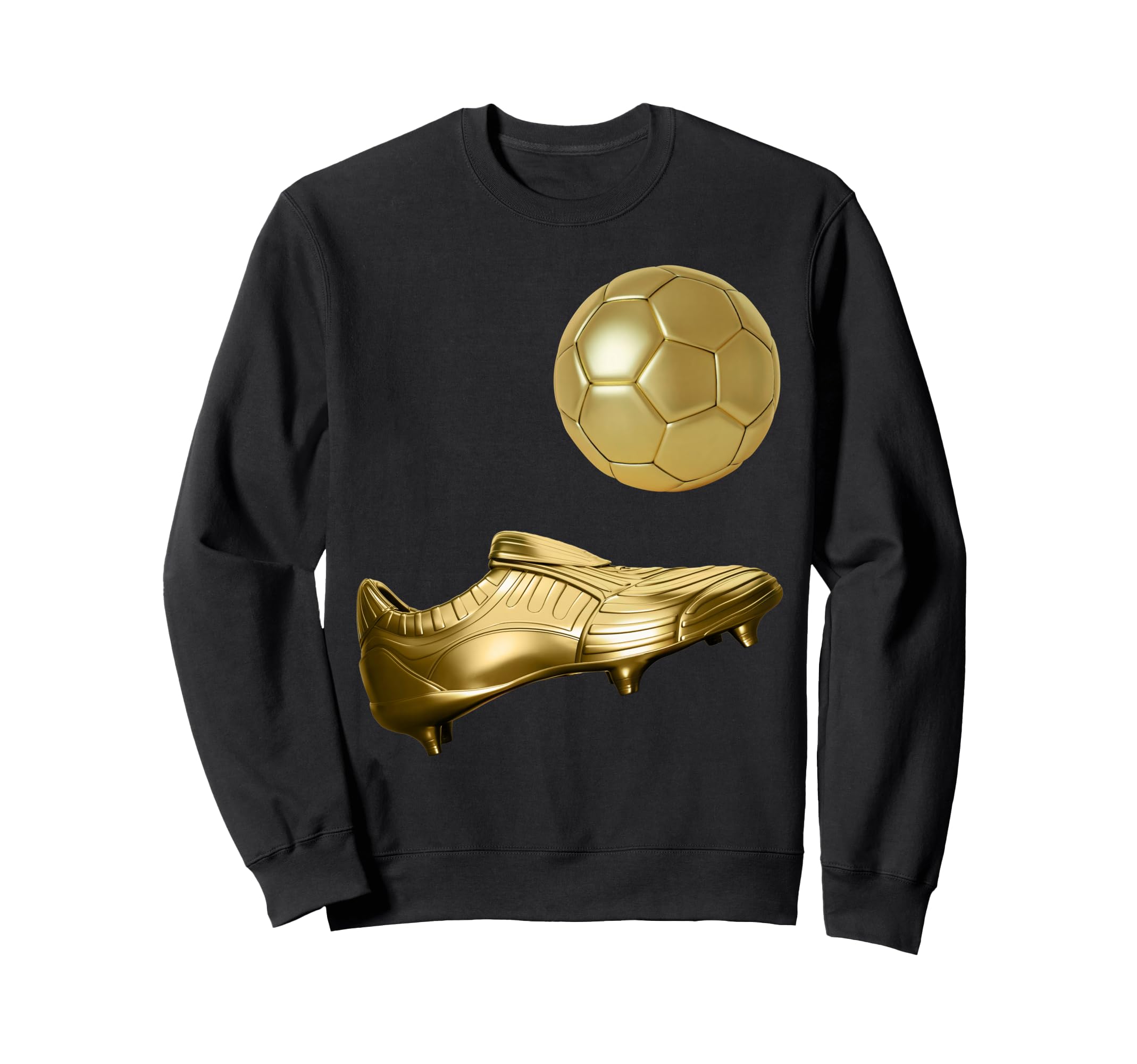 Golden Soccer Ball Golden Boot Sweatshirt - Novelty Apparel Men Women