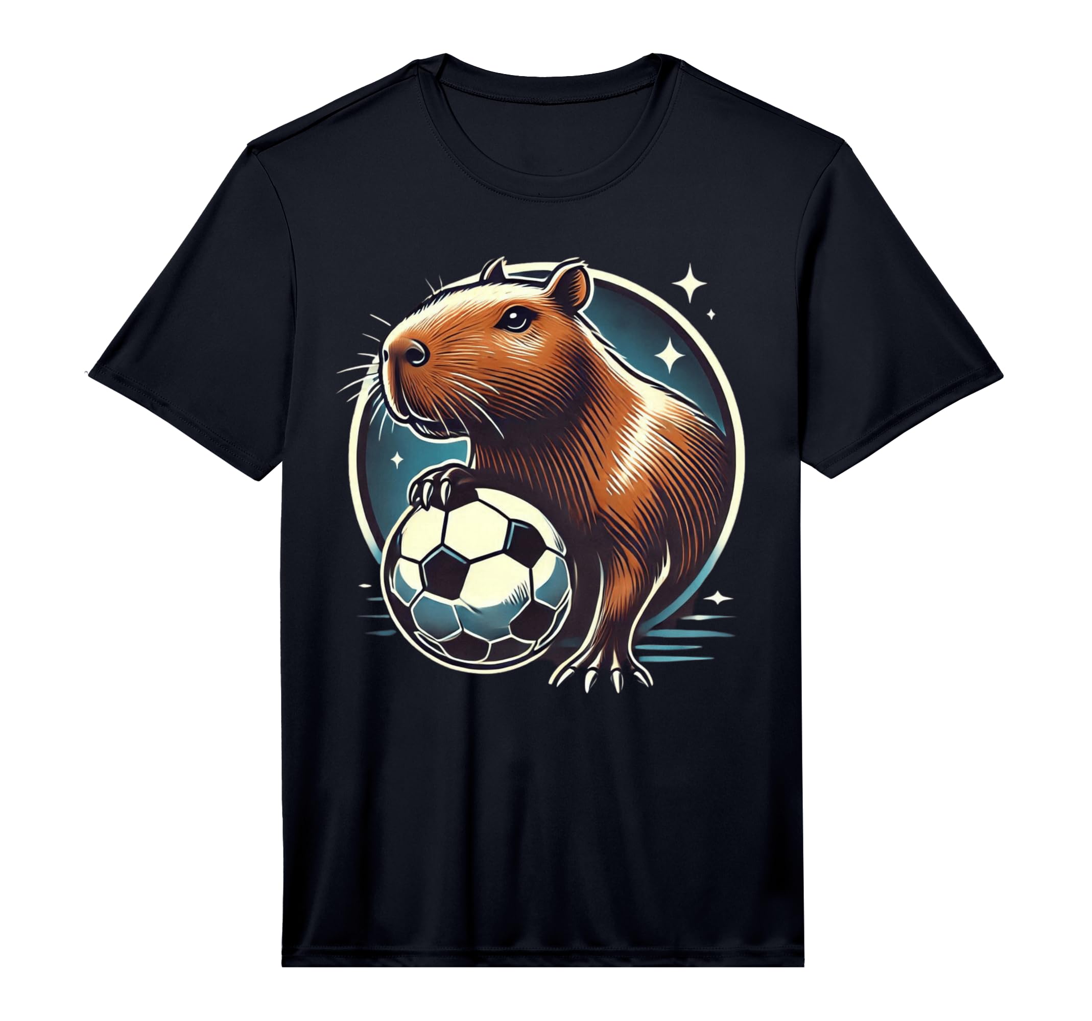 Soccer Capybara Capy Capybara Soccer T-Shirt - Aesthetic Graphic Unisex