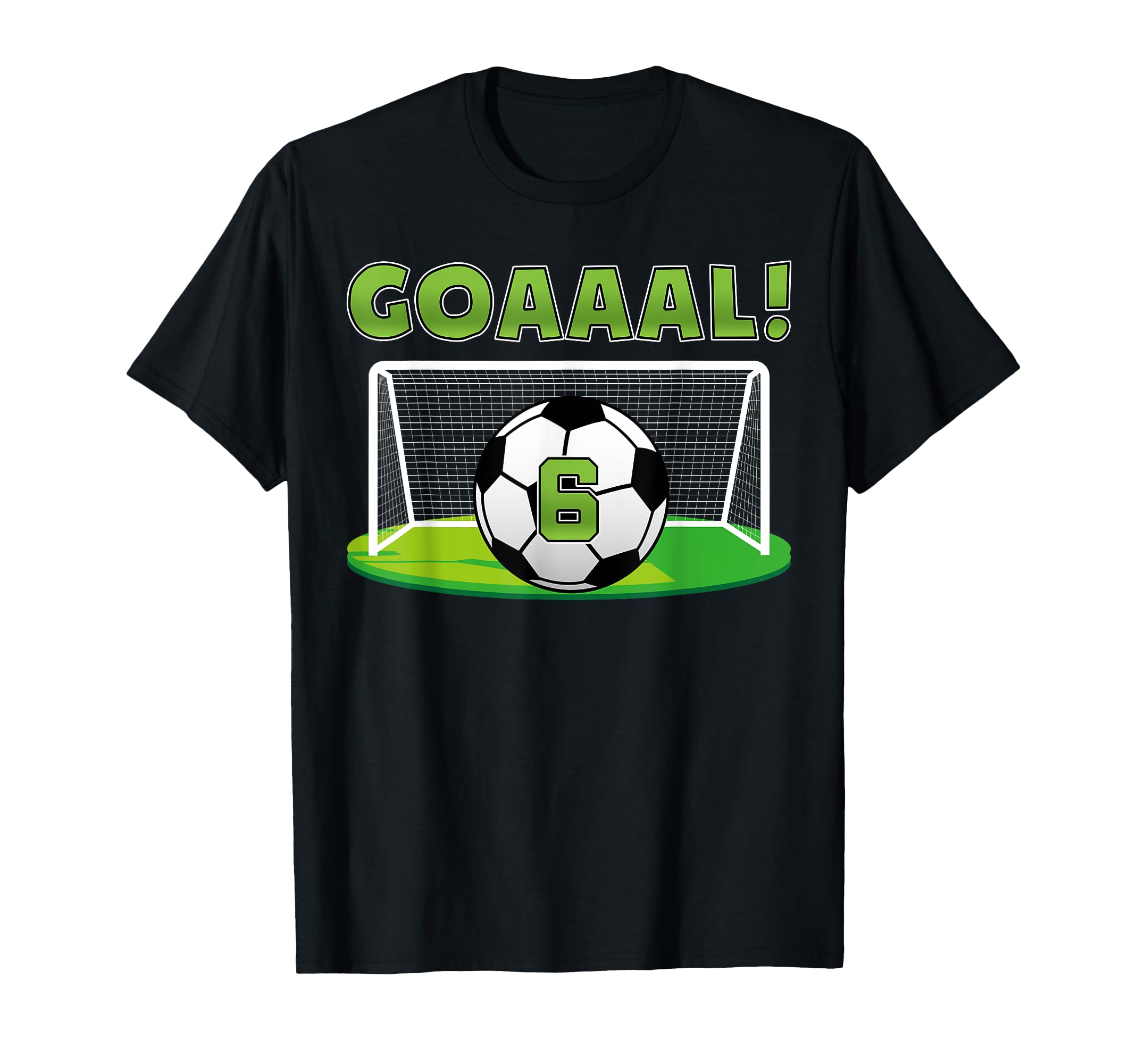 Funny 6 Soccer 6Th Bday Party 6 Years T-Shirt - Trendy Graphic Men Women