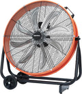 VENTISOL 24 Inch Industrial Floor Drum Fan, 9500 CFM Heavy Duty Floor Fan with 8 Blades, 3-Speed High Velocity Shop Fan, Metal Fans for Warehouse, Patios, Garage