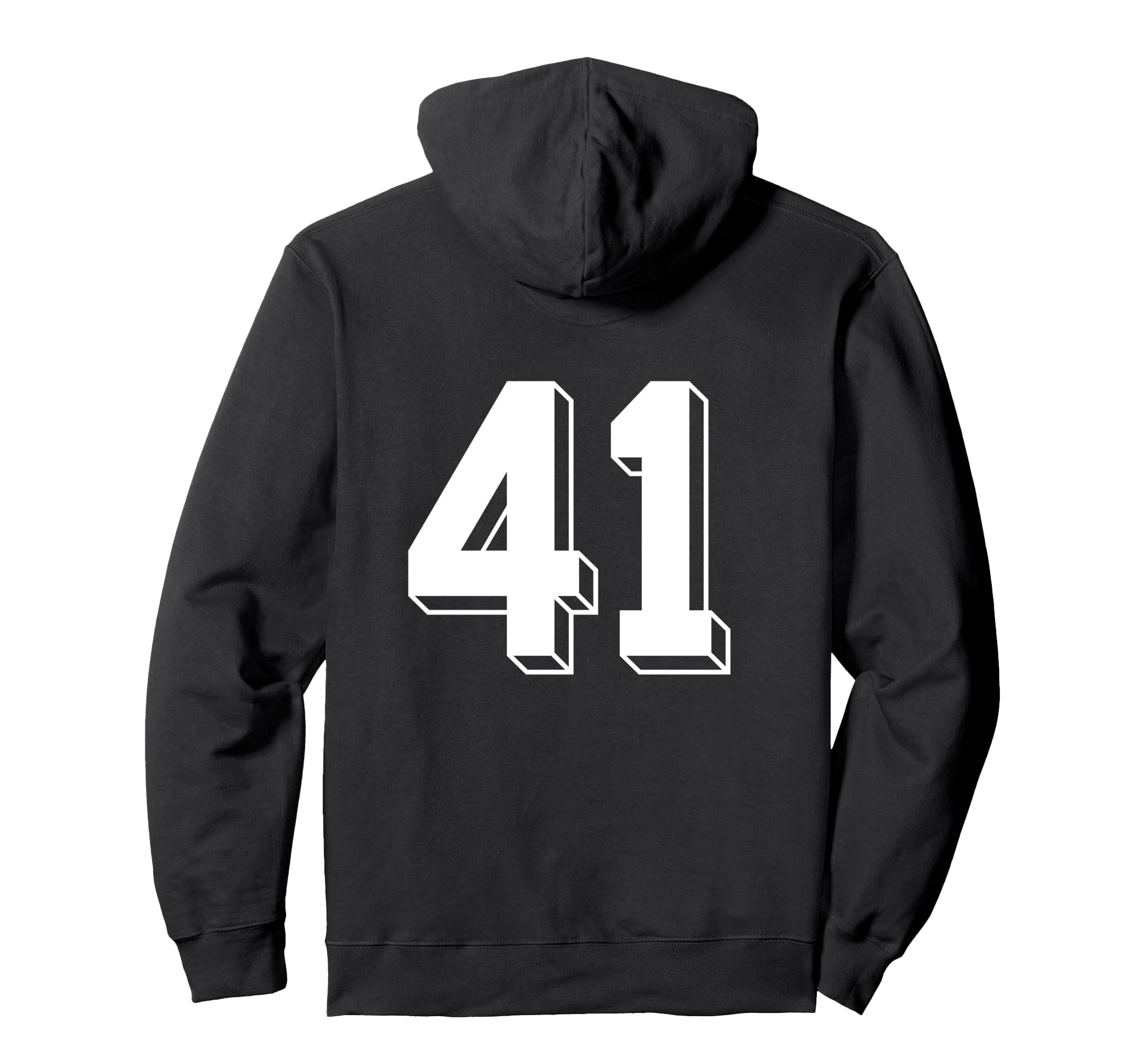 Number 41 Backside 80S 90S Team Jersey Hoodie - Custom Art Print Men Women