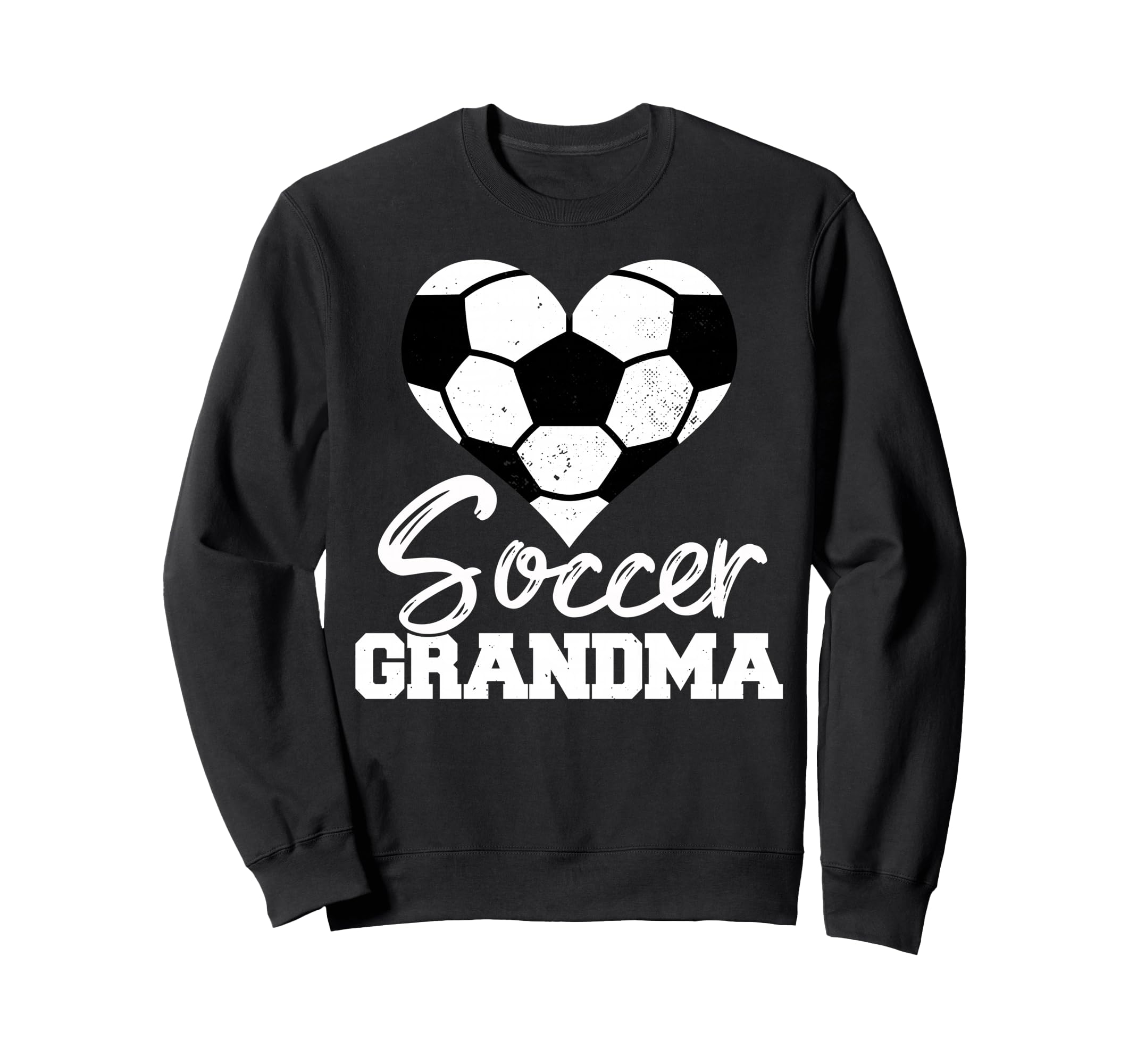Soccer Grandma Heart Funny Heartfelt Sweatshirt - Unique Graphic Unisex