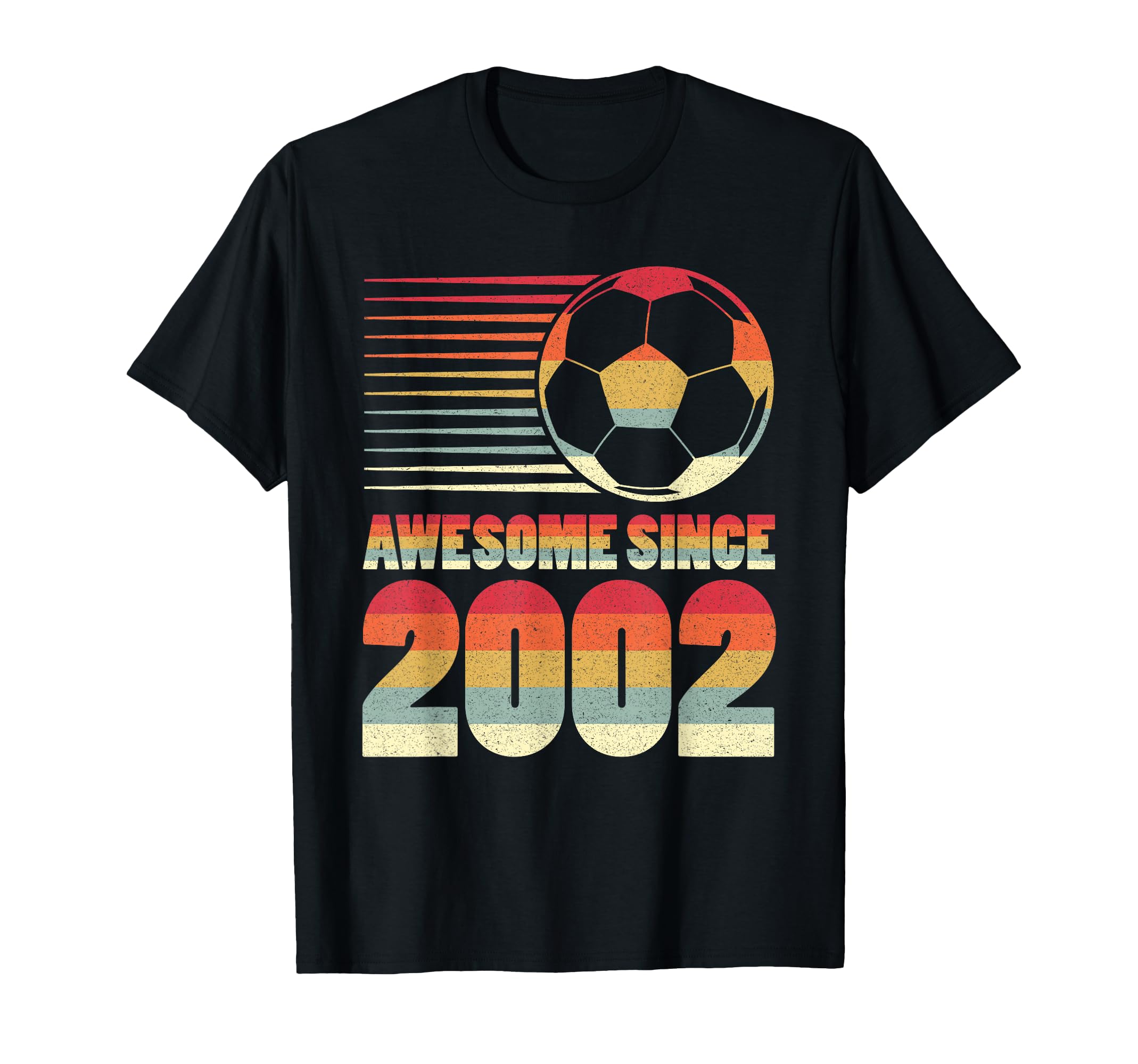 Awesome Since 2002 Soccer 24Th Birthday T-Shirt - Graphic Print Men Women
