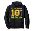 Soccer Player 18Th Birthday Football Hoodie - Minimalist Print for Adults