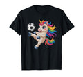 Kawaii Soccer Just Who Loves Unicorns T-Shirt - Custom Art Print Unisex