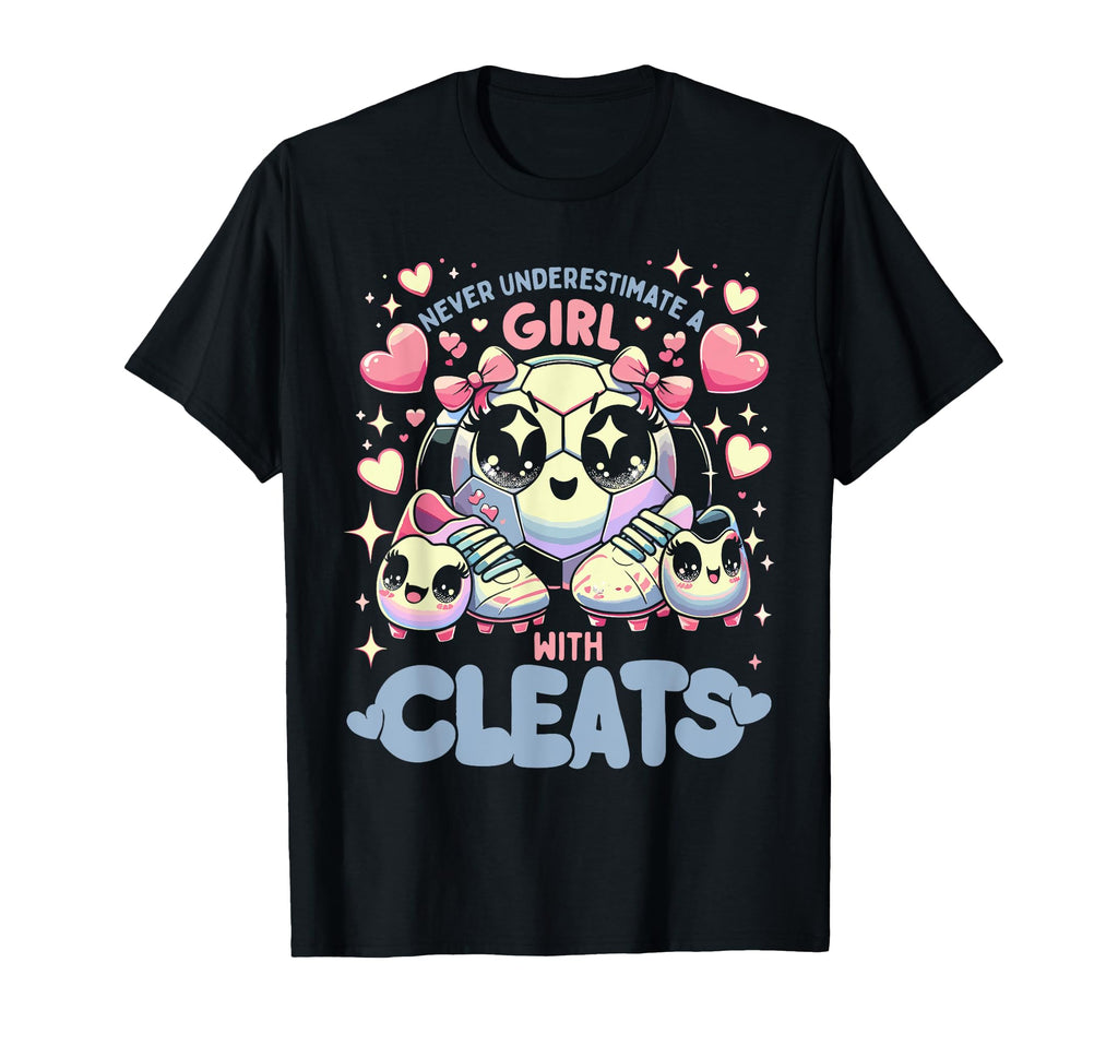Soccer Player Kawaii Soccer Funny T-Shirt - Casual Everyday Wear Men Women