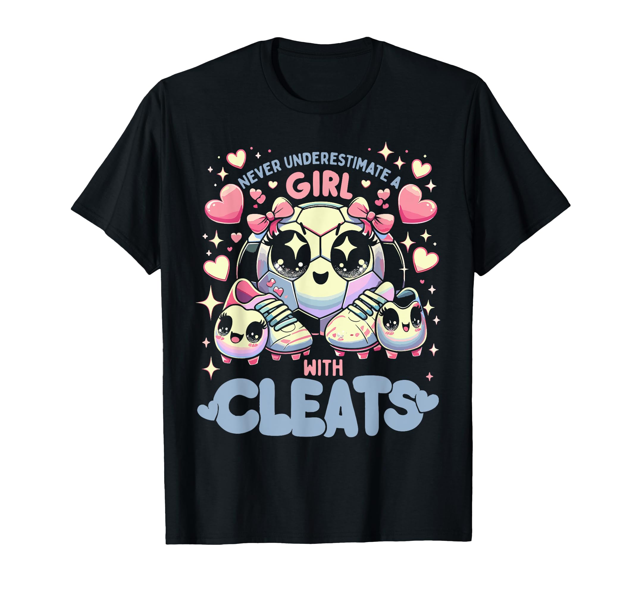 Soccer Player Kawaii Soccer Funny T-Shirt - Casual Everyday Wear Men Women