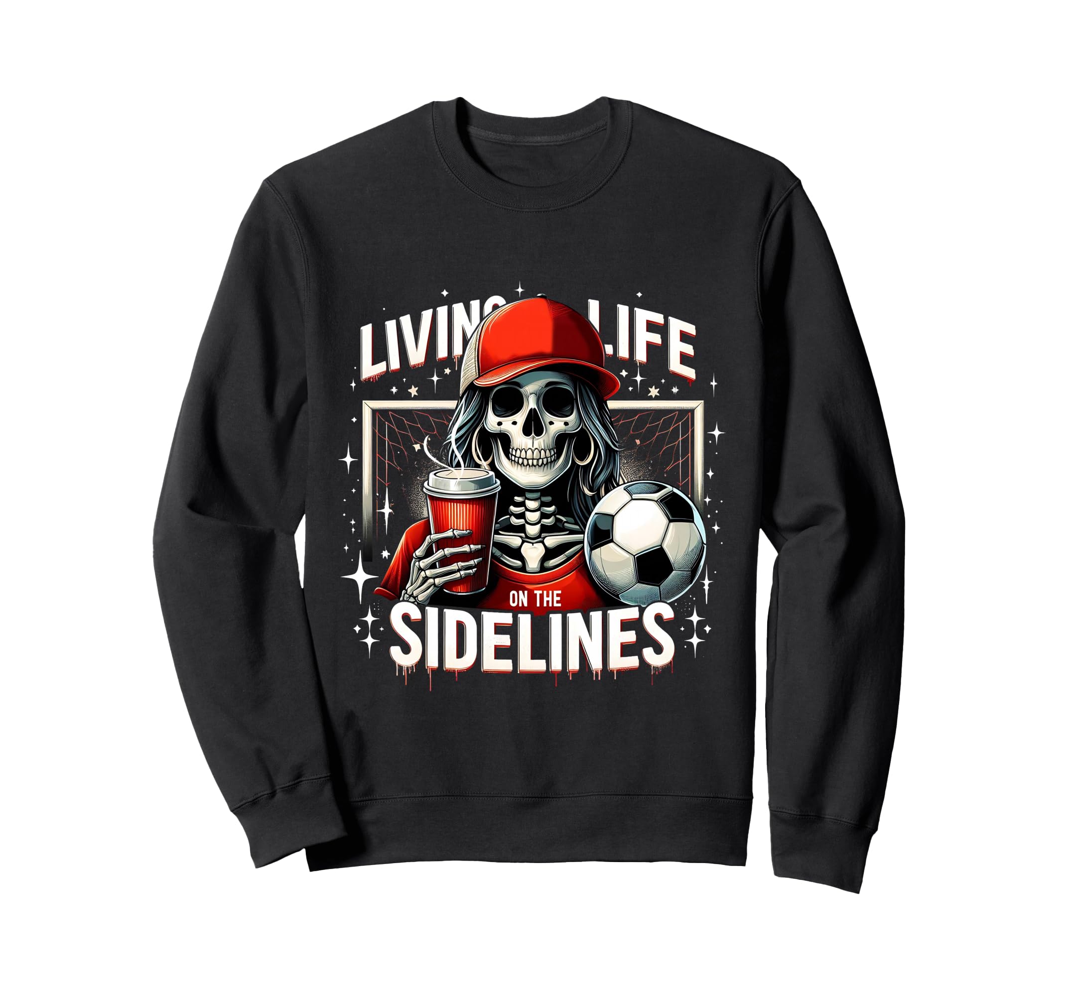Soccer Mama Mom Life Sidelines Mommy Sweatshirt - Minimalist Print Unisex