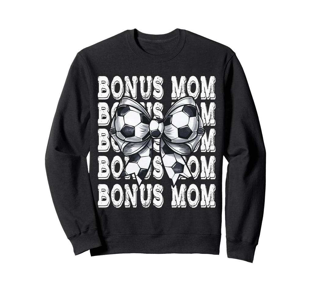 Coquette Soccer Bonus Mom Matching Sweatshirt - Unique Graphic Unisex