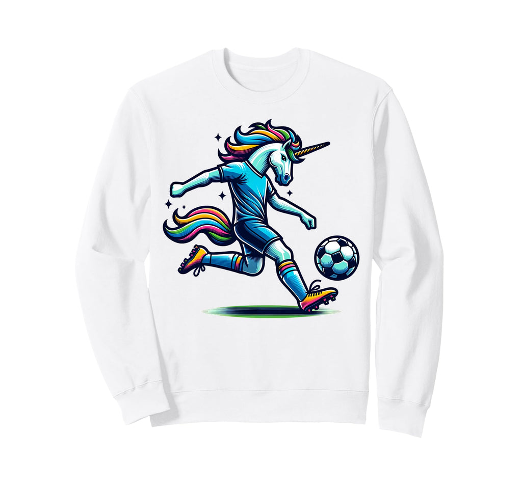 Footballer Unicorn Fans Soccer Sweatshirt - Streetwear Style Men Women