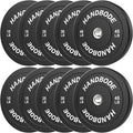 Bumper Plates 2 - Inch Olympic Weight Plate Set for Barbell, 10-55 lb Rubber Weights Sets for Home Gym, Strength Training Plate, Weight Lifting, Black
