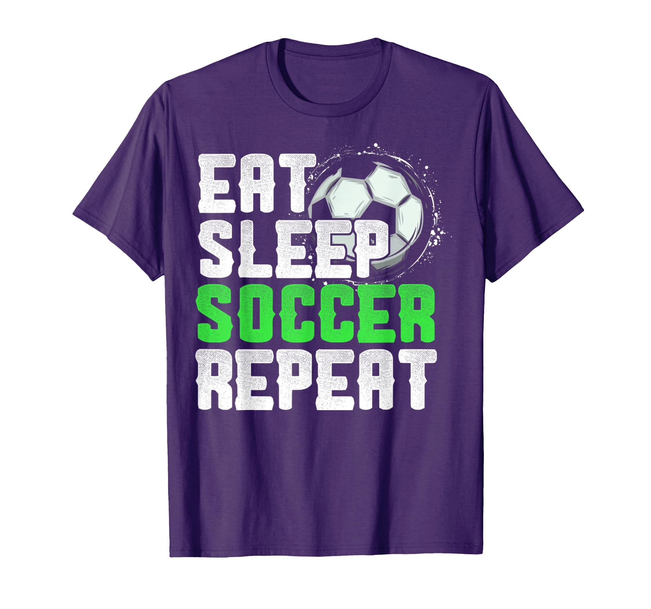 Eat Sleep Soccer Repeat Sport Player T-Shirt - Streetwear Style for Adults