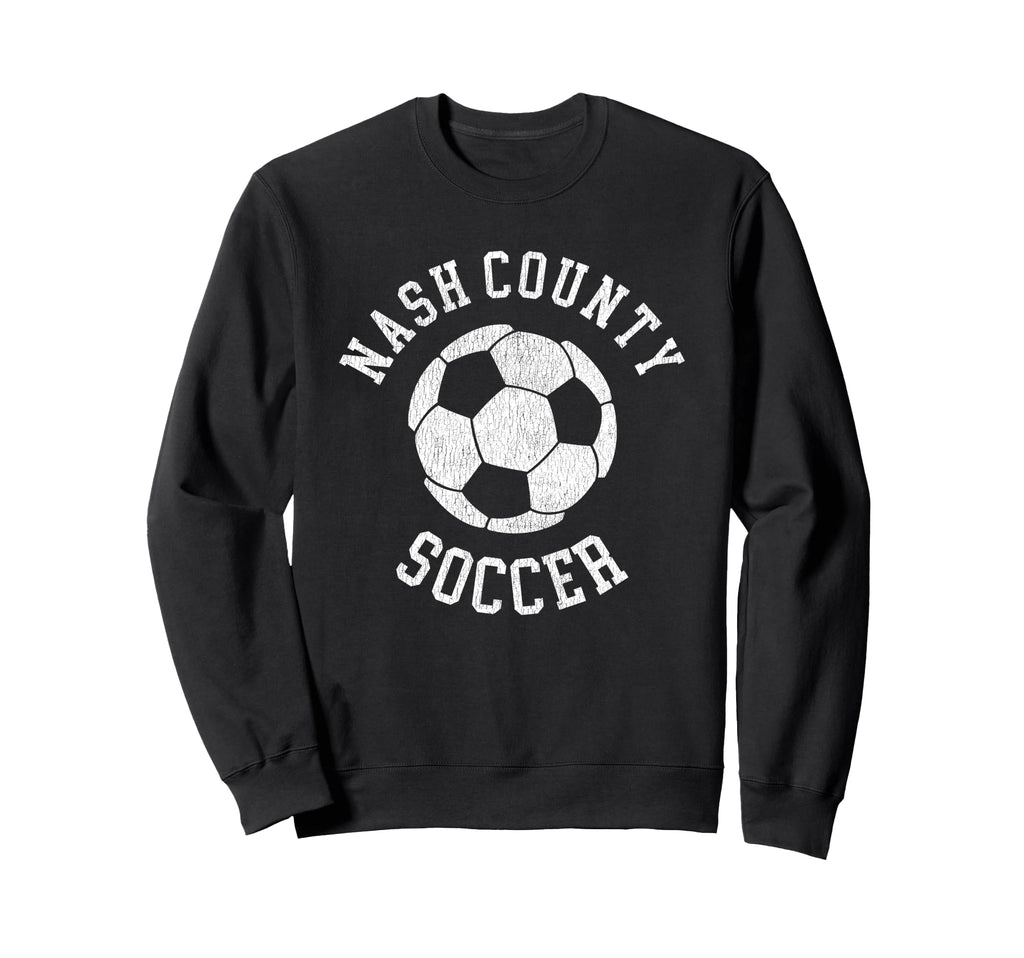 Nash County Soccer Distressed 90S Sweatshirt - Streetwear Style for Adults