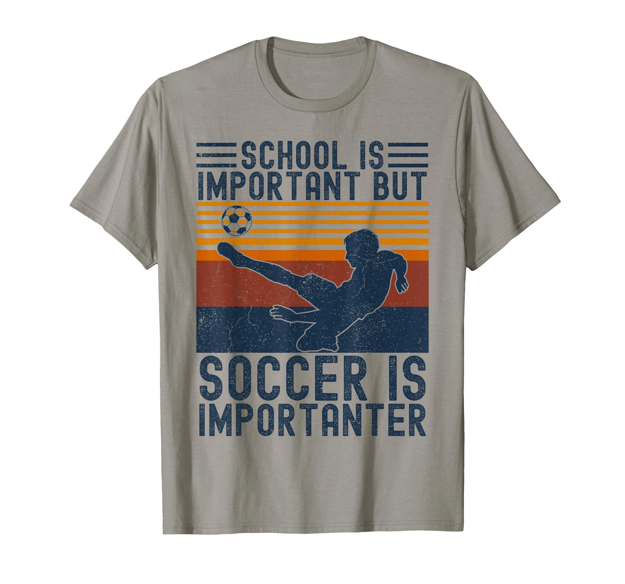 School Is Important But Soccer Is T-Shirt - Minimalist Print Unisex