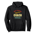 My Coach Voice Volleyball Coaching Hoodie - Unique Graphic for Adults
